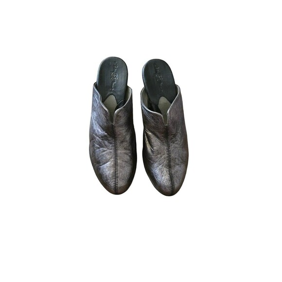 Born Bronze Leather Clogs Shoes Wize 8/39 Heels Fall Metallic Goth Grunge Witchy - Picture 1 of 8